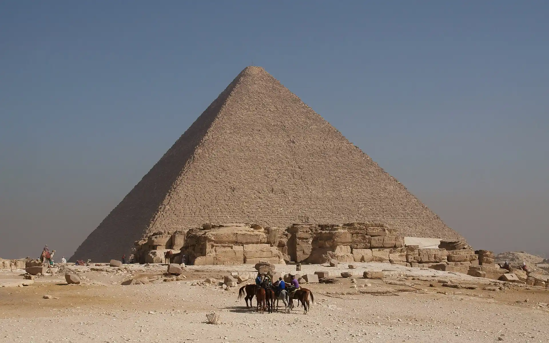 Modern view of the Great Pyramid at Giza.